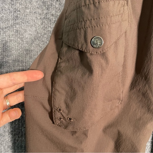 REI Womens 8 Tall Brown UPF 50+ Pocket Bootcut Stretch Hiking Camping Pants - Picture 4 of 10